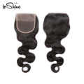 Best Selling Transparent Lace Frontal Brazilian  Hair Bundles With Closure Virgin Cuticle Aligned Human Hair